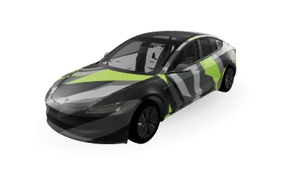 Modern low-poly geometric splinter camouflage in matte grey,