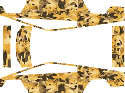 Doge Cyber Camo — wrap template