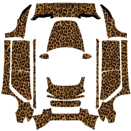 Leopard wrap for Tesla Model 3
