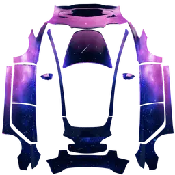Cosmic Burst Livery — wrap template